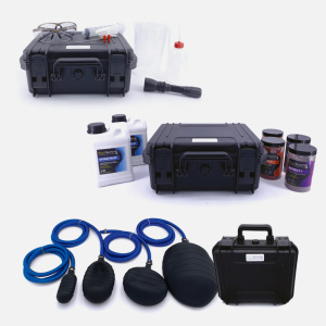 Kits traçage et détection de fuite 4 Couleurs + 2 incolores + 4 Ballons obturateurs - PACK PRO Expert lampe UV 6W