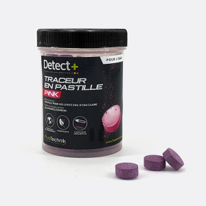 Traceur en pastille rose fluorescent - Pot 100 pastilles