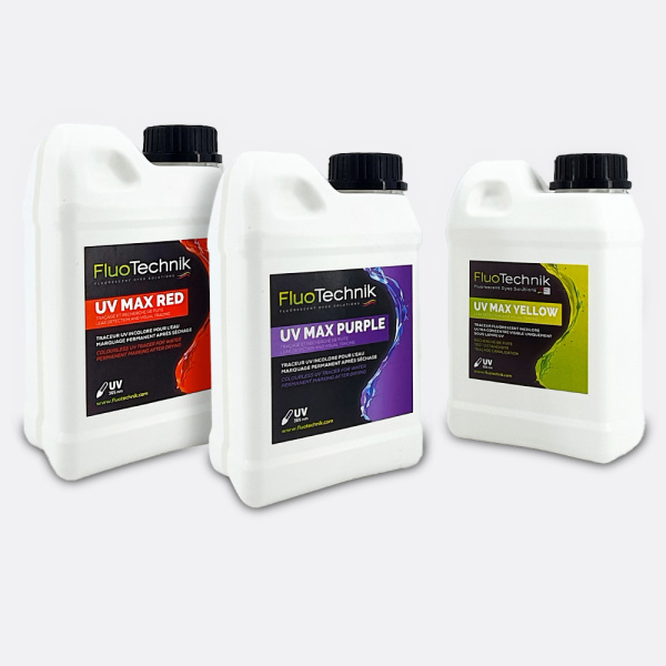 Pack 3 incolores fluorescents - Traceur pour détection de fuite et test d'étanchéité liquide