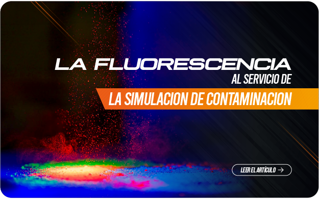 La fluorescencia al servicio de la simulación de contaminación